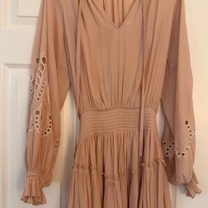 Ramy Brook Blush Long-Sleeve Dress